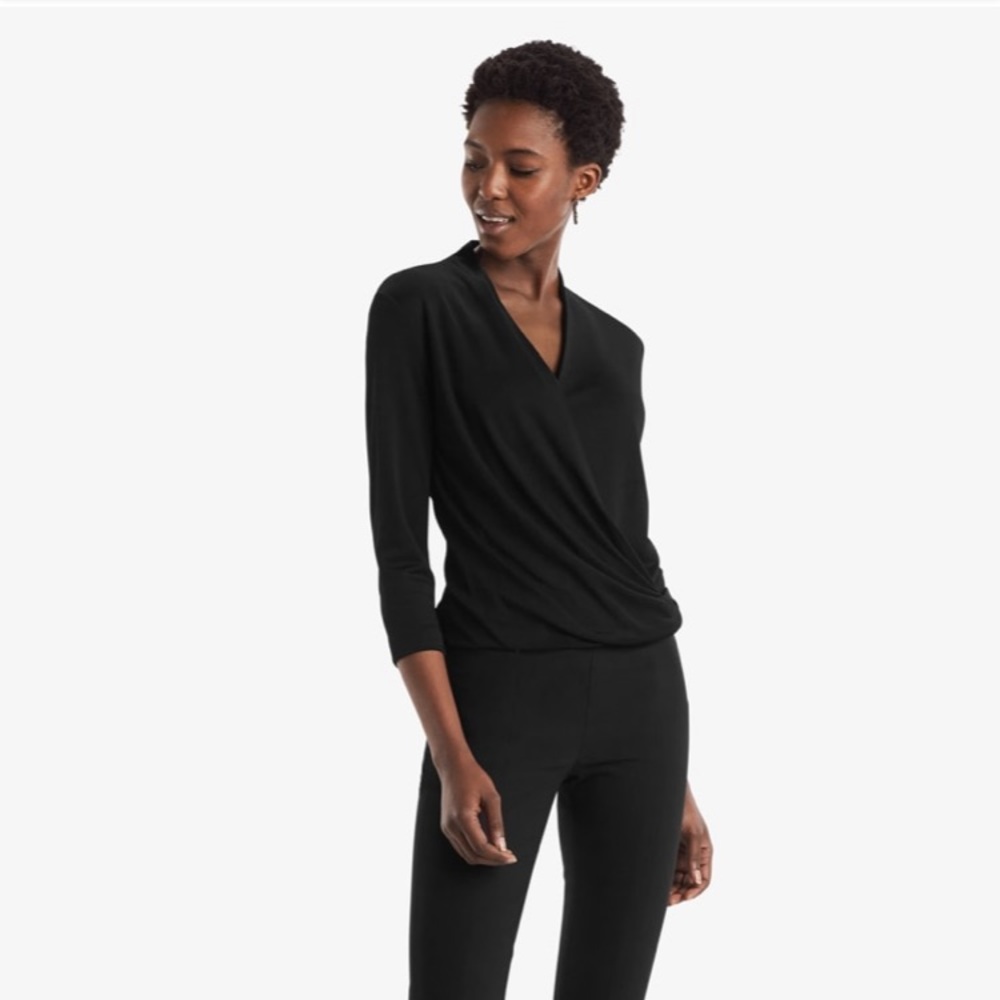 MM La Fleur Deneuve Top In black size Small